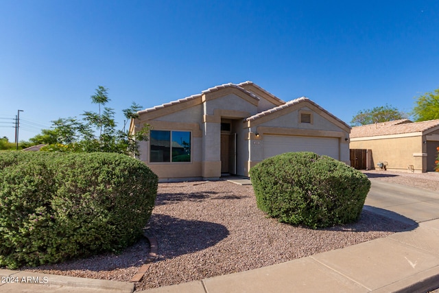 view of front of home featuring a garage