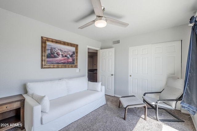 17 E Ruth Ave Unit 303, Phoenix, AZ 85020 - sitting room with carpet floors and ceiling fan