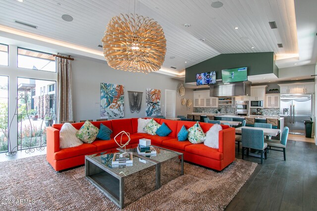 18203 E Paria Canyon Dr, Rio Verde, AZ 85263 - common area featuring wooden ceiling and vaulted ceiling