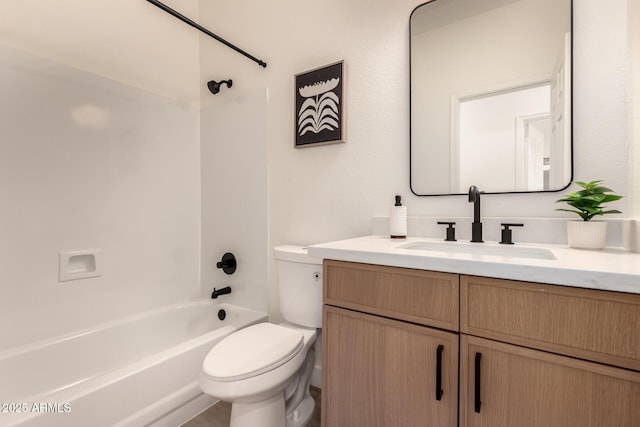 1627 W Maplewood St, Chandler, AZ 85286 - bathroom featuring toilet, vanity, and bathtub / shower combination