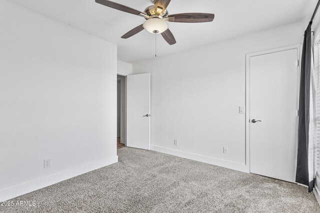 4632 E Kachina Trl, Phoenix, AZ 85044 - unfurnished bedroom with carpet floors, baseboards, and a ceiling fan