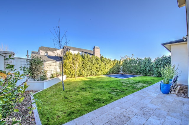 view of yard with a patio