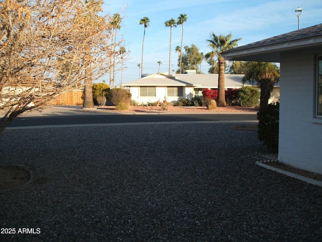 exterior space with fence