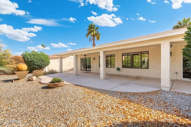 rear view of house with a patio area