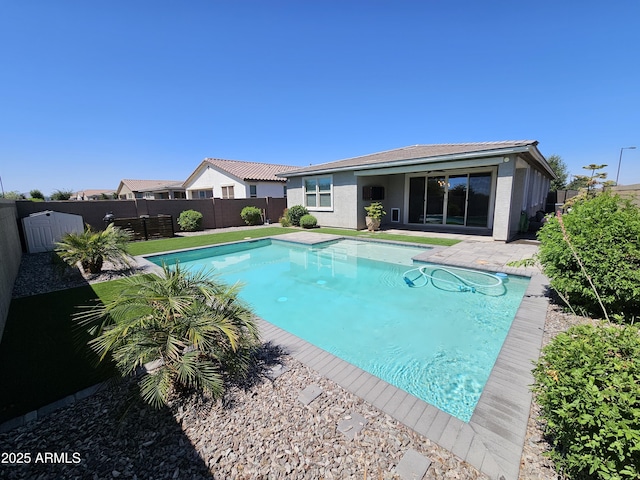 18871 S 209th Way, Queen Creek, AZ 85142 - view of pool featuring a fenced backyard and a patio