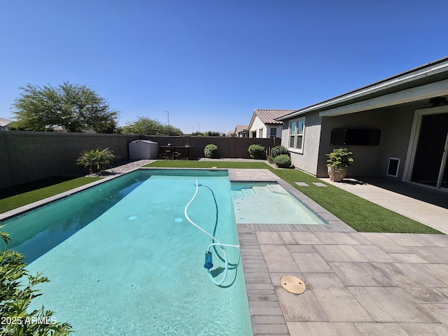 18871 S 209th Way, Queen Creek, AZ 85142 - view of pool featuring a fenced backyard and a patio area