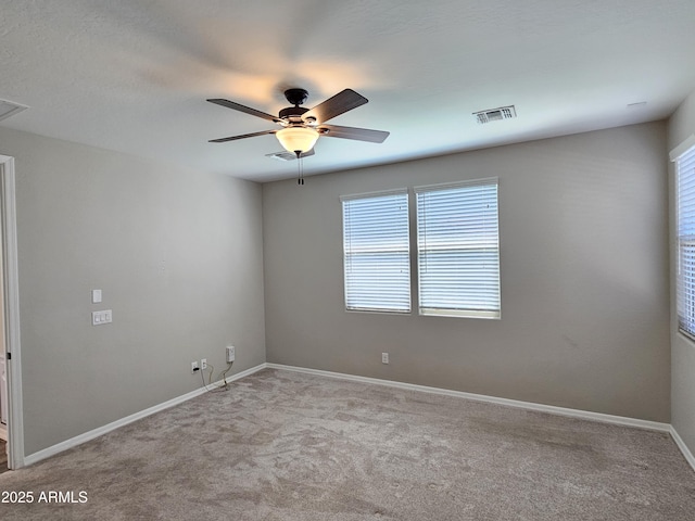 18871 S 209th Way, Queen Creek, AZ 85142 - carpeted spare room with a ceiling fan and baseboards