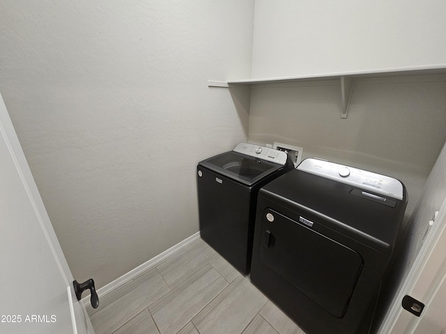 18871 S 209th Way, Queen Creek, AZ 85142 - laundry room with washing machine and clothes dryer and baseboards