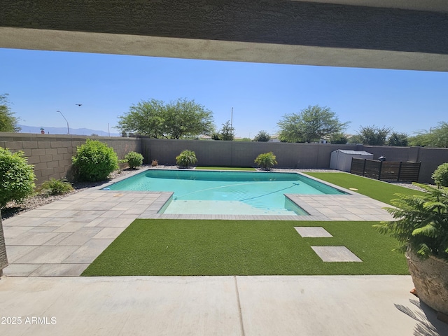 18871 S 209th Way, Queen Creek, AZ 85142 - view of pool with a fenced backyard and a patio