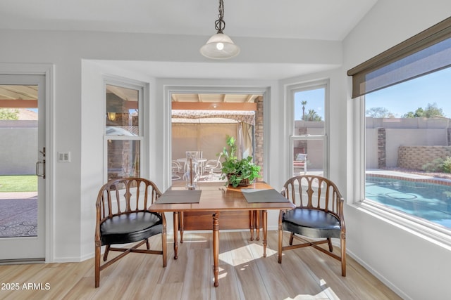 view of sunroom / solarium