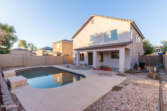 view of pool with a patio area