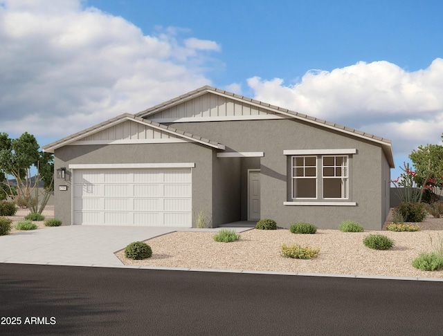 46819 W Old Timer Rd, Maricopa, AZ 85139 - ranch-style home featuring an attached garage, concrete driveway, and stucco siding
