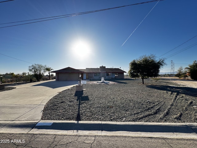 view of front of home featuring a garage