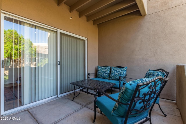 9450 E Becker Ln Unit 1046, Scottsdale, AZ 85260 - view of patio / terrace featuring an outdoor hangout area