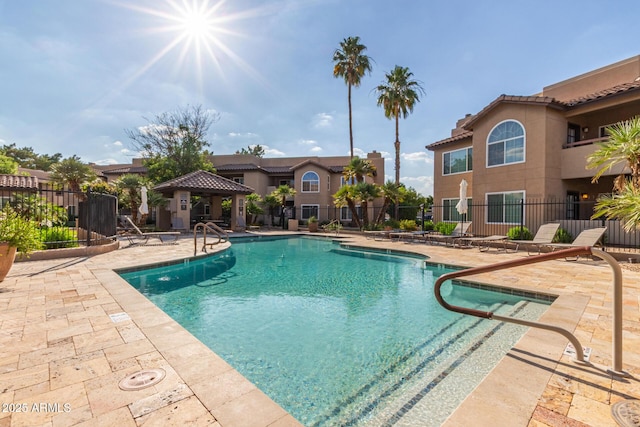 9450 E Becker Ln Unit 1046, Scottsdale, AZ 85260 - community pool with a gazebo and a patio