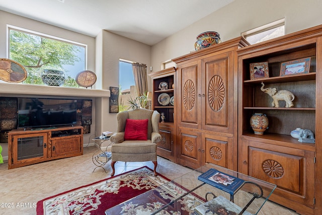 5336 E Gloria Ln, Cave Creek, AZ 85331 - living area with plenty of natural light and light tile patterned flooring