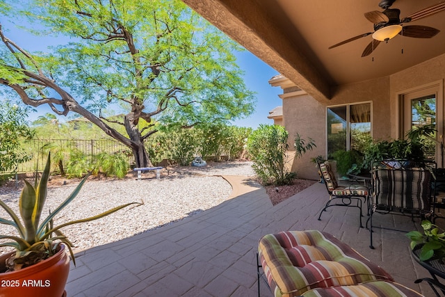 5336 E Gloria Ln, Cave Creek, AZ 85331 - view of patio with a ceiling fan