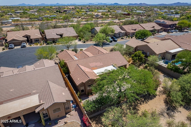 5336 E Gloria Ln, Cave Creek, AZ 85331 - aerial perspective of suburban area featuring a mountain backdrop