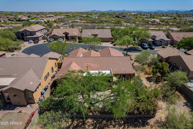 5336 E Gloria Ln, Cave Creek, AZ 85331 - aerial view of residential area with a mountain backdrop