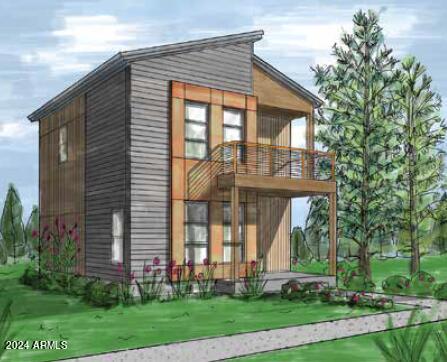 302 W Oak Ave Unit 2, Flagstaff, AZ 86001 - back of property featuring a yard