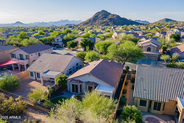 3055 N Red Mtn Unit 122, Mesa, AZ 85207 - aerial perspective of suburban area with mountains