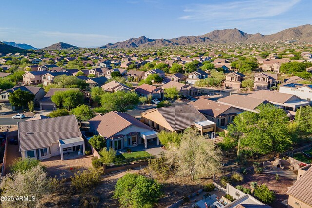 3055 N Red Mtn Unit 122, Mesa, AZ 85207 - aerial view of residential area with a mountainous background
