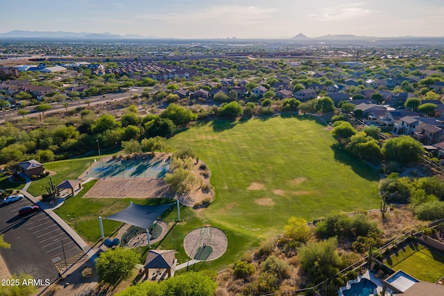 3055 N Red Mtn Unit 122, Mesa, AZ 85207 - aerial view of residential area featuring a mountainous background