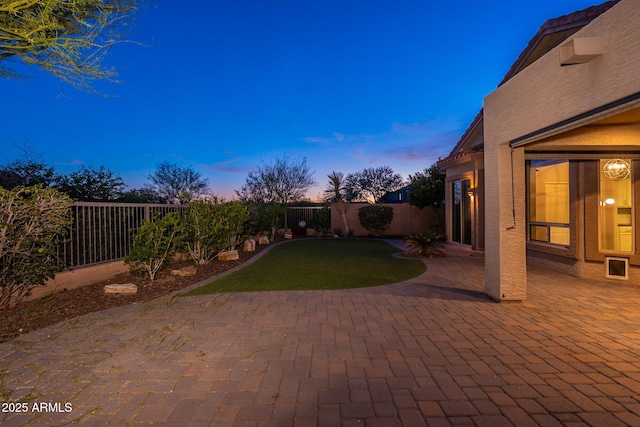 3055 N Red Mtn Unit 122, Mesa, AZ 85207 - fenced backyard featuring a patio area