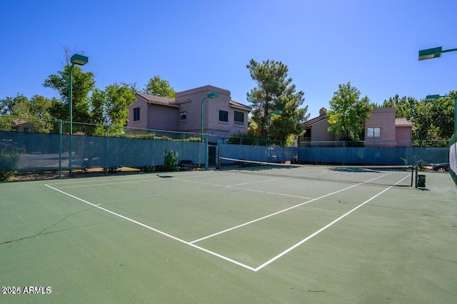 view of tennis court