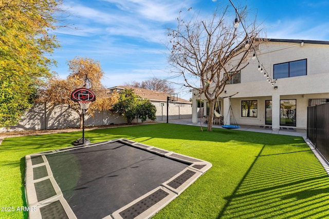 exterior space with basketball court