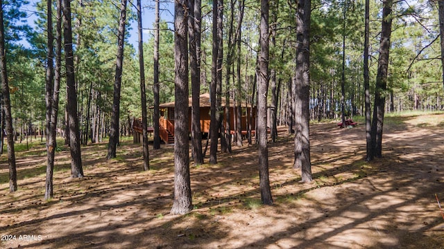 1423 Geode Dr, Forest Lakes, AZ 85931 - exterior space featuring a forest view