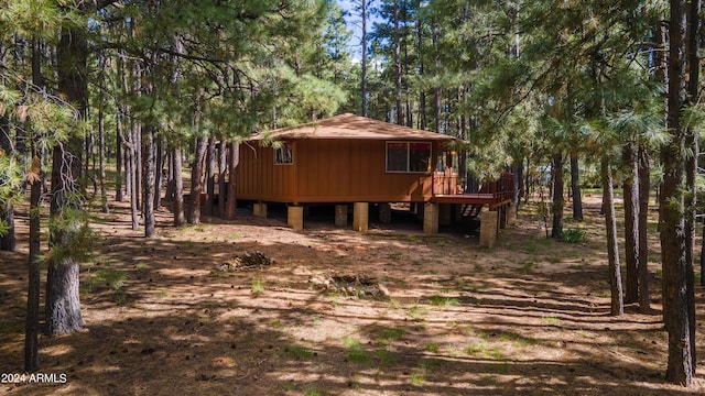 1423 Geode Dr, Forest Lakes, AZ 85931 - exterior space with a deck