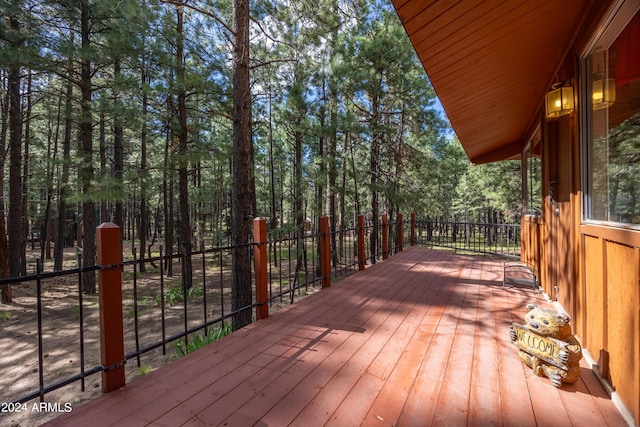 1423 Geode Dr, Forest Lakes, AZ 85931 - view of deck