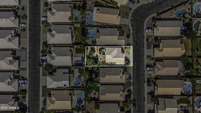 4530 E Desert Wind Dr, Phoenix, AZ 85044 - aerial view of property's location featuring property parcel outlined