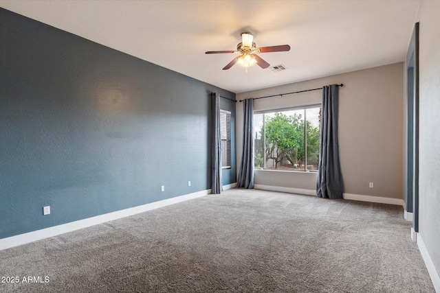 2761 W Via Calabria, Phoenix, AZ 85086 - carpeted spare room featuring a ceiling fan and baseboards