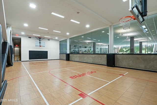 view of sport court featuring community basketball court