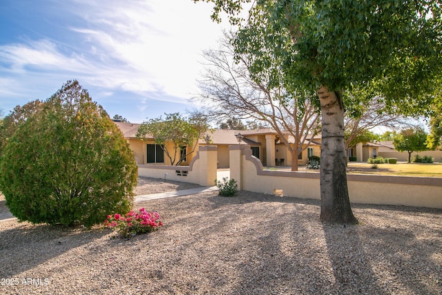 view of pueblo-style home