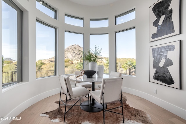 view of sunroom