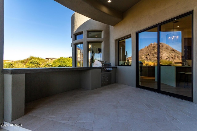 balcony with grilling area