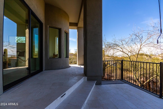 view of balcony