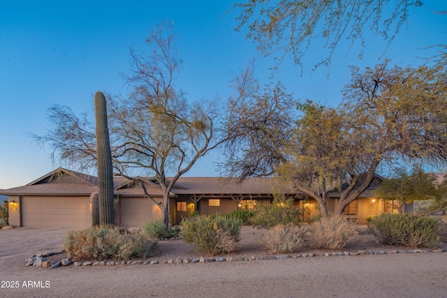 ranch-style house with a garage