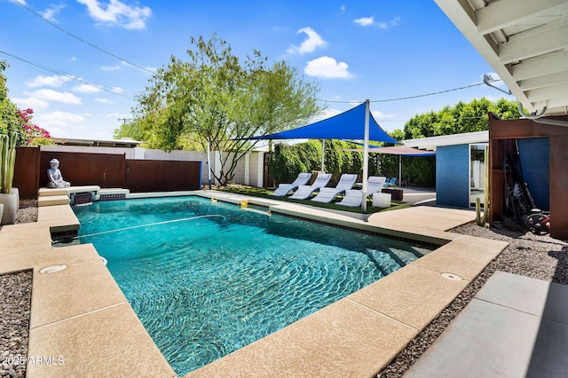 1029 E Palo Verde Dr, Phoenix, AZ 85014 - view of pool with a fenced backyard and a patio