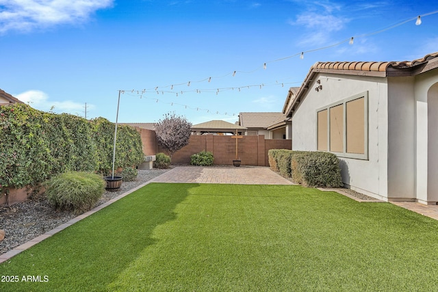 view of yard featuring a patio