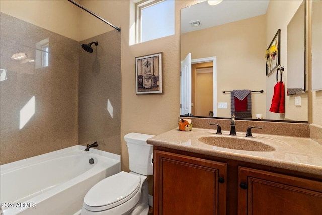 856 E Harmony Way, San Tan Valley, AZ 85140 - full bathroom with tub / shower combination, toilet, and vanity