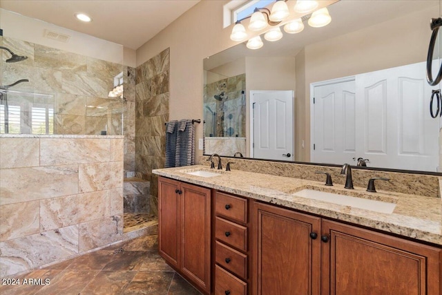 856 E Harmony Way, San Tan Valley, AZ 85140 - full bathroom with walk in shower and double vanity