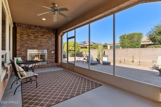 856 E Harmony Way, San Tan Valley, AZ 85140 - sunroom / solarium with recessed lighting and concrete flooring