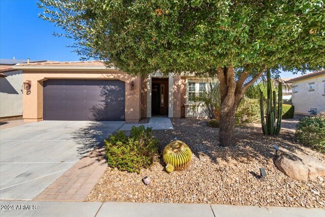 856 E Harmony Way, San Tan Valley, AZ 85140 - view of front of property featuring driveway, a garage, and stucco siding