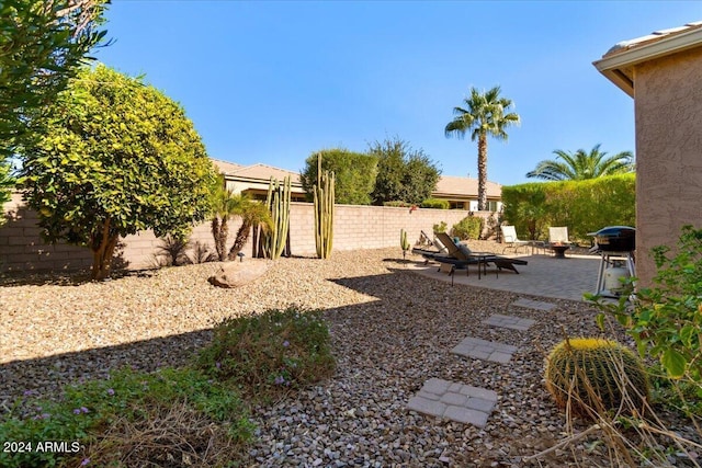 856 E Harmony Way, San Tan Valley, AZ 85140 - view of yard featuring a patio and fence