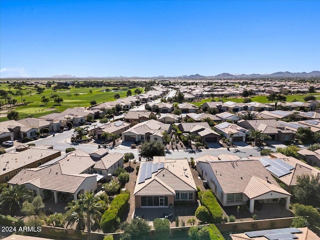 856 E Harmony Way, San Tan Valley, AZ 85140 - aerial perspective of suburban area featuring a mountain backdrop and a golf club