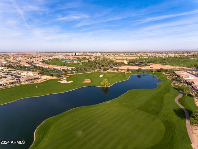 856 E Harmony Way, San Tan Valley, AZ 85140 - aerial view of residential area with a nearby body of water and a golf club